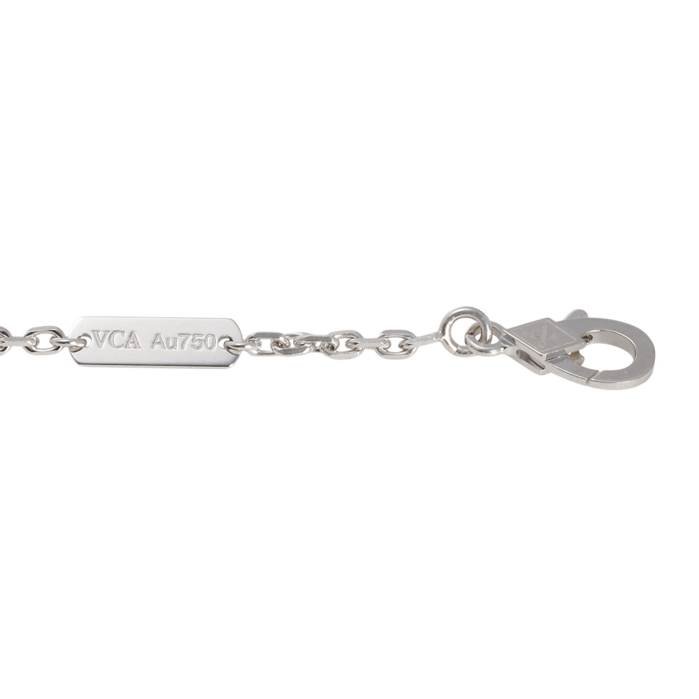Van Cleef & Arpels Magic Alhambra Necklace 18K White Gold Chalcedony VCARP6L900