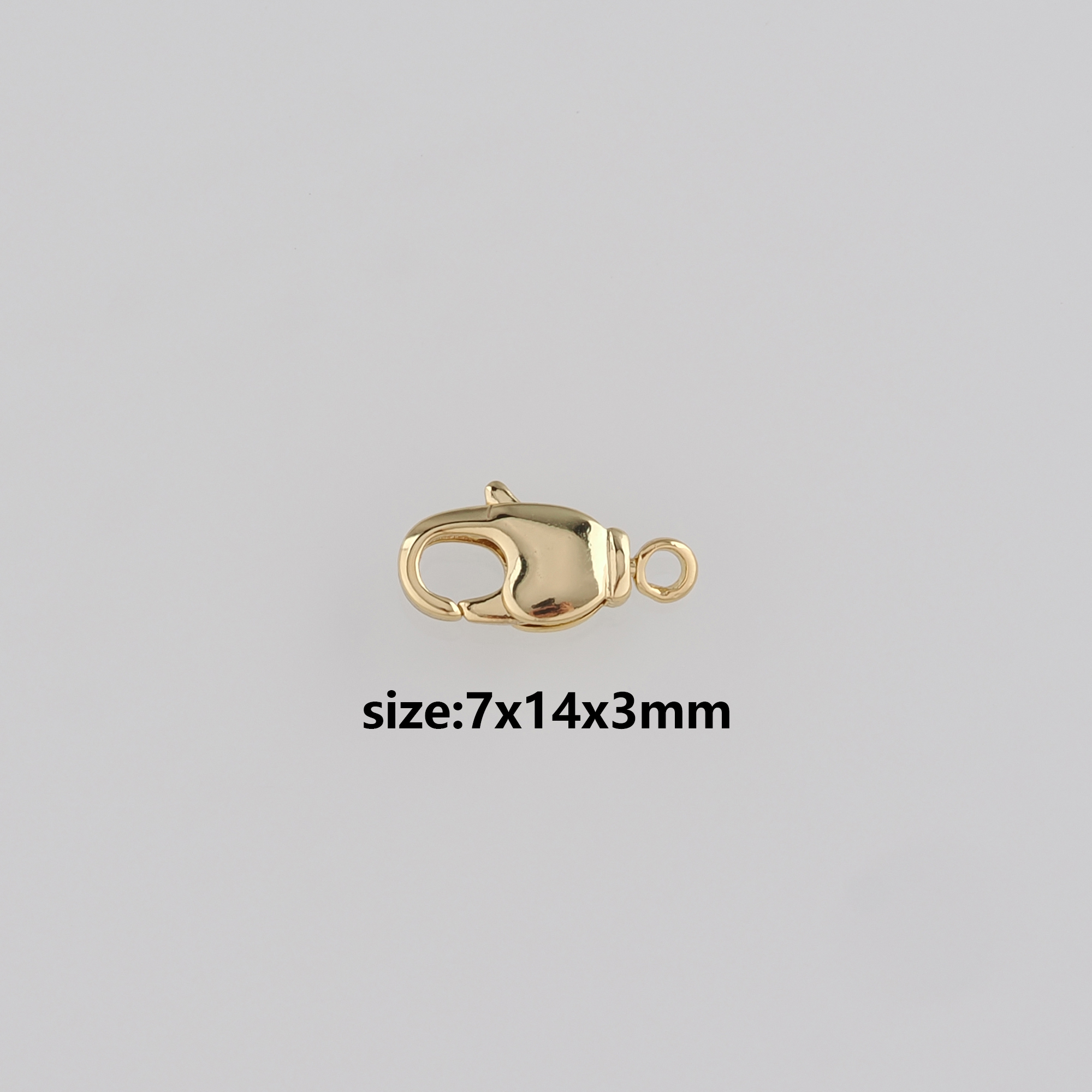 18K Gold Filled Lobster Claw Clasp,Lobster Clasp Lock,Spring Buckle for DIY Jewelry Necklace Bracelet