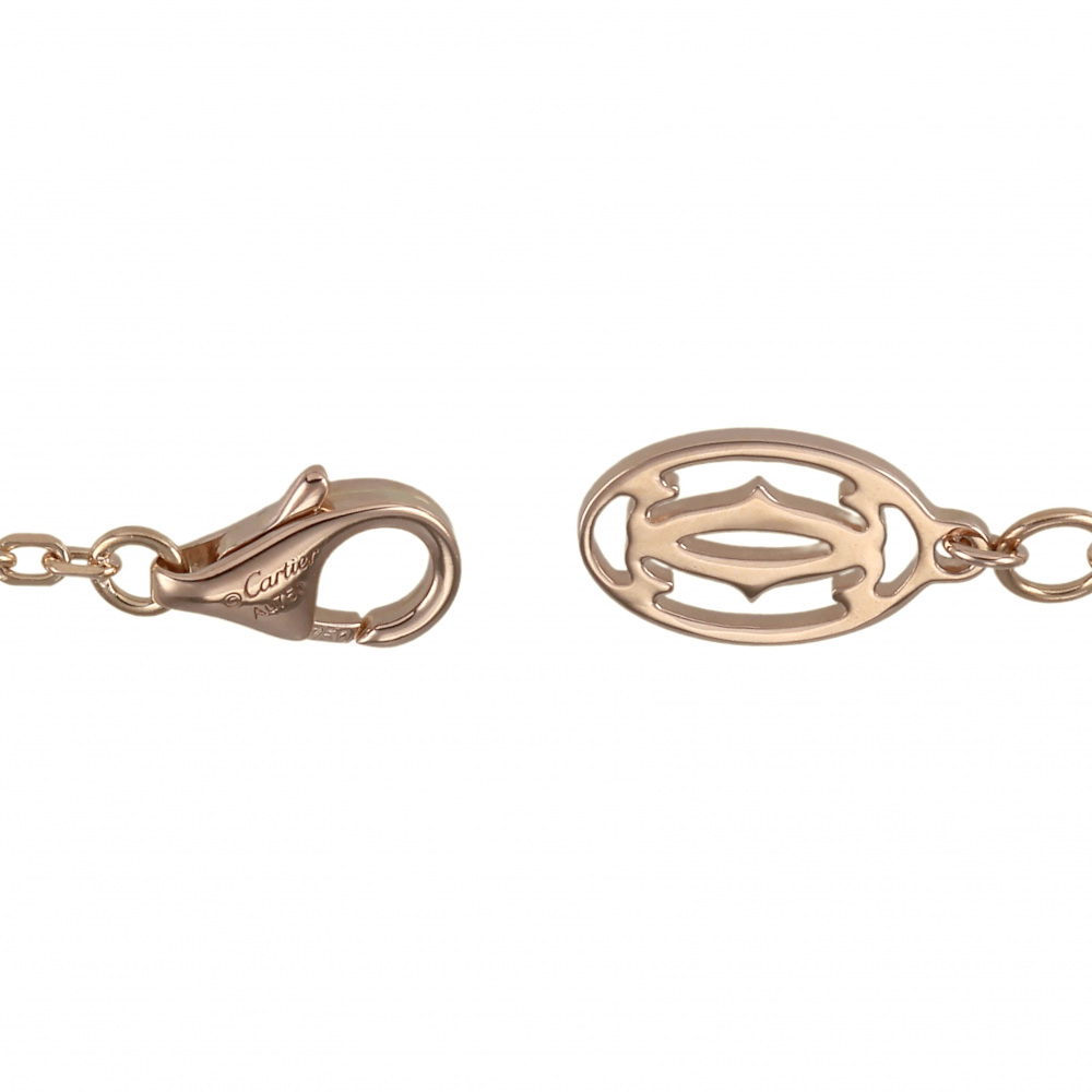 Cartier Diaman Leger 7PD K18PG Pink Gold Bracelet Diamond