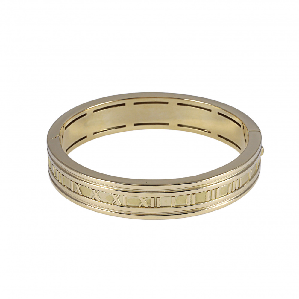 Tiffany & Co. Atlas Bracelet 18K Yellow Gold Diamond