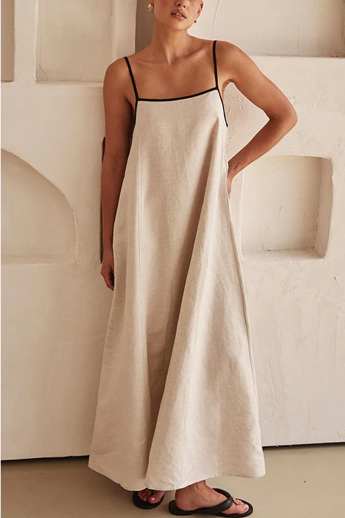 Tie-Back Maxi Dress | A-Line Summer DressClistos