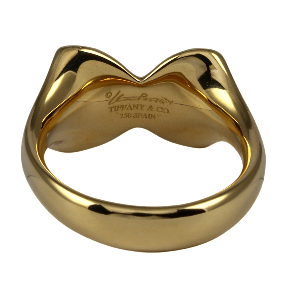 Tiffany & Co. Tiffany Butterfly Elsa Peretti K18YG Yellow Gold Ring Diamond