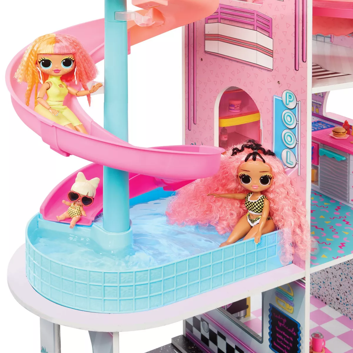 L.O.L. Surprise! OMG Fashion House Playset with 85+ Surprises, Made From Real Wood
