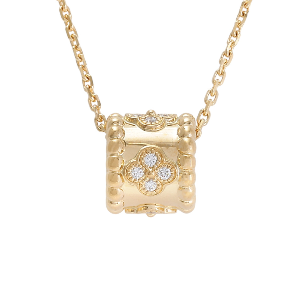 Van Cleef & Arpels Perlet Forsa Necklace 18K Yellow Gold Diamond
