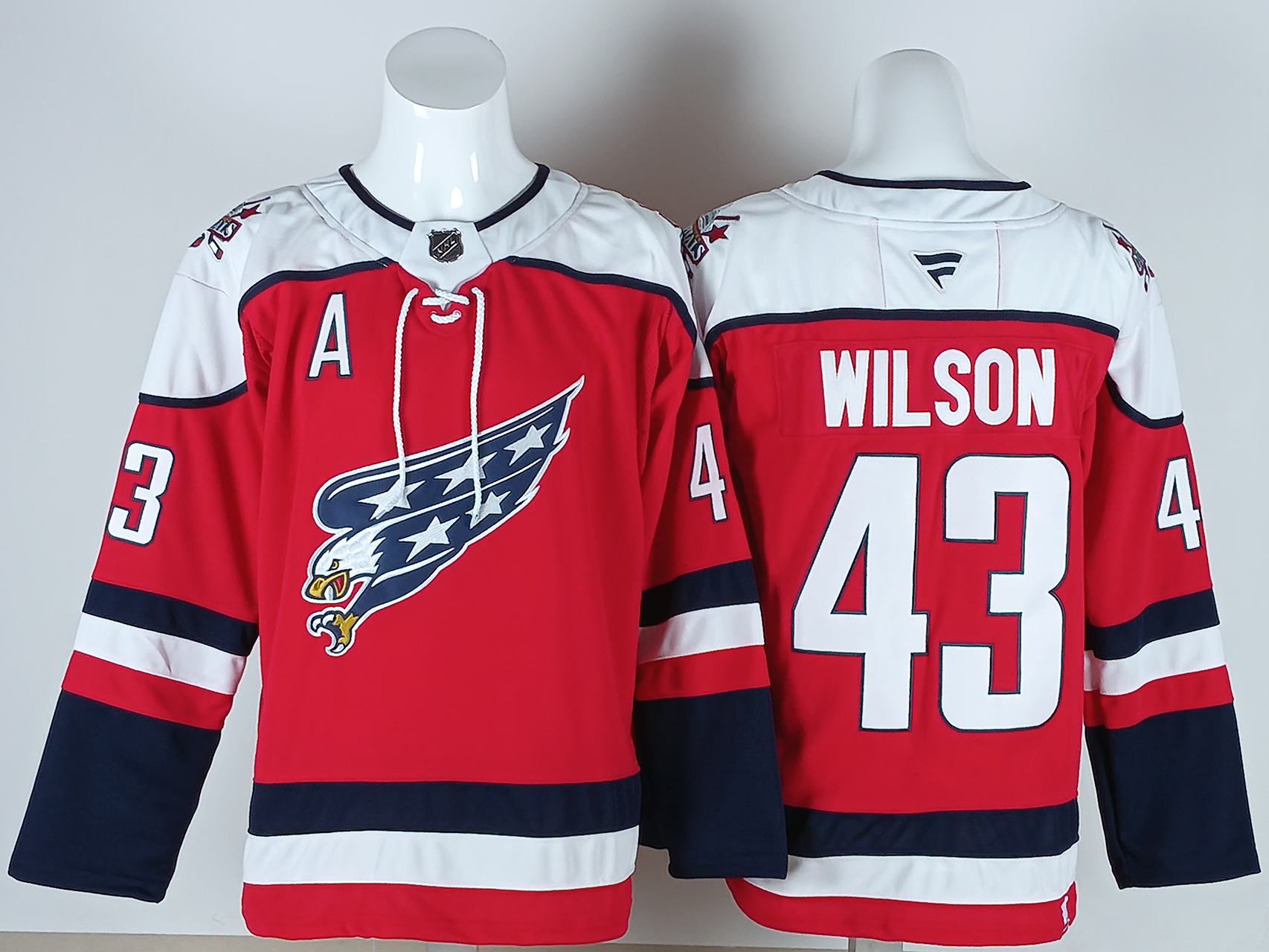 Men's Washington Capitals Tom Wilson #43 Fanatics Red Alternate Premium Player Jersey