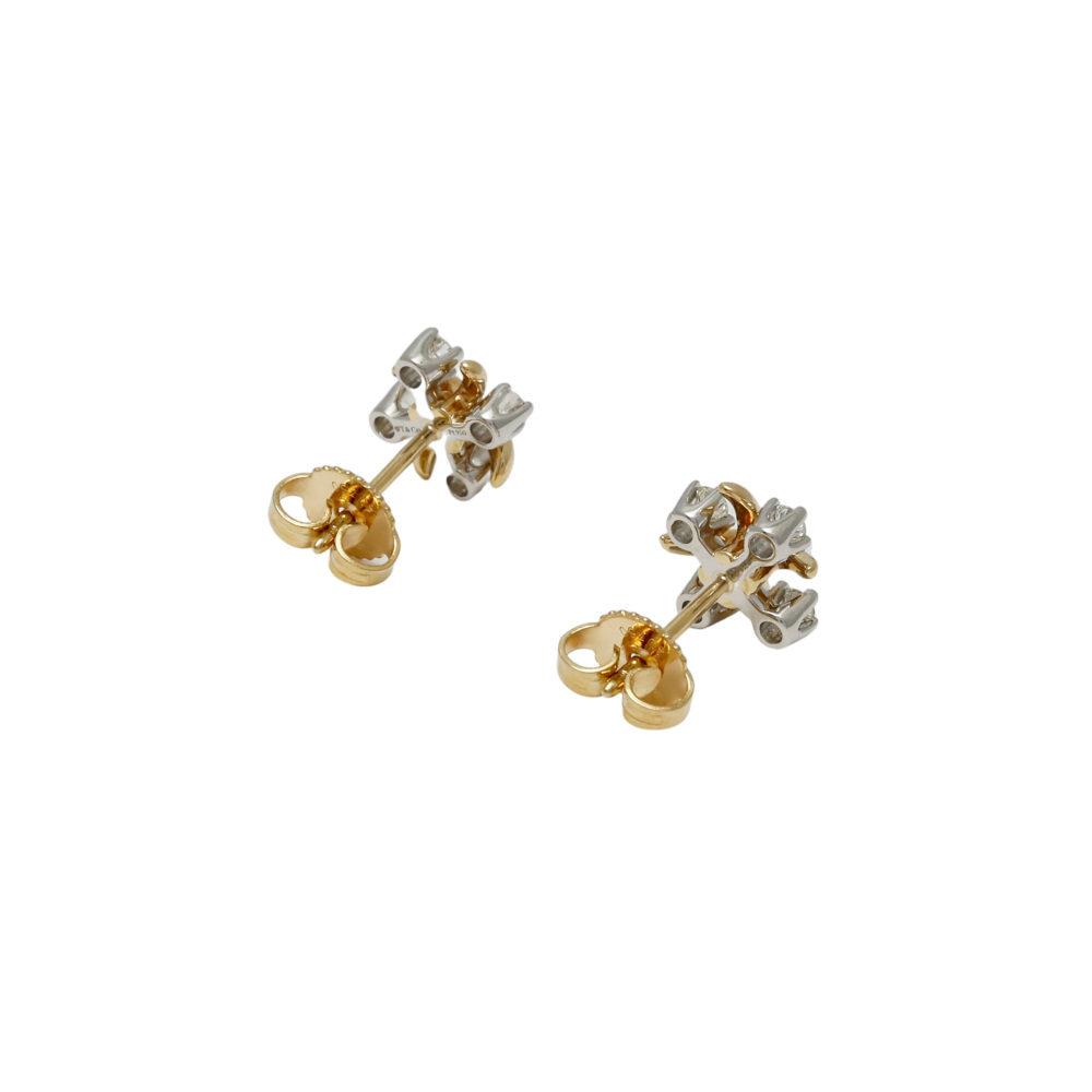 Tiffany & Co. Jean Schlumberger Rin Earrings Platinum & 18K Yellow Gold Diamond 60090615