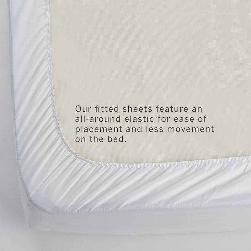 Legends Hotel Supima Cotton Sateen Fitted Sheet - Cream - Ivory, Size California King | The Company Store