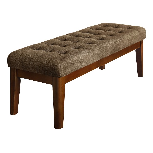 Claire Tufted Upholstered Bench Adore Decor
