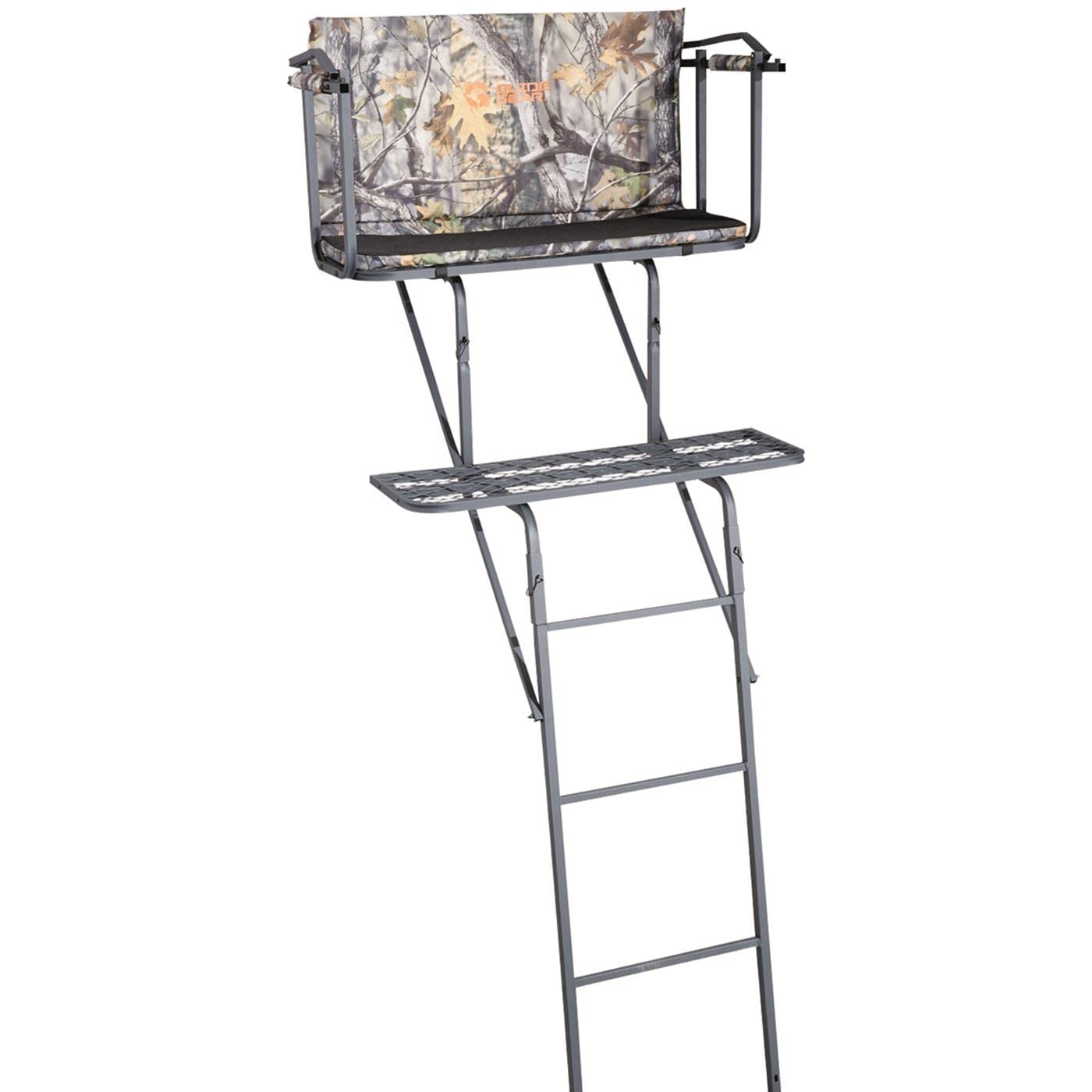 Guide Gear 16.5' 2-Man Ladder Tree Stand for Hunting Elevated Climbing Seat Hunting Gear Equipment Accessories