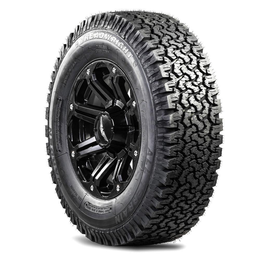 TreadWright WARDEN A/T LT 245/75R17 10 PLY Remold USA Premiere Wear 50,000 miles Remold USA