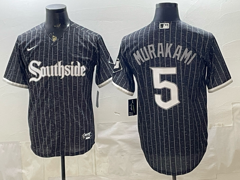 Men's Chicago White Sox Munetaka Murakami #5 Black City Connect Limited Jersey
