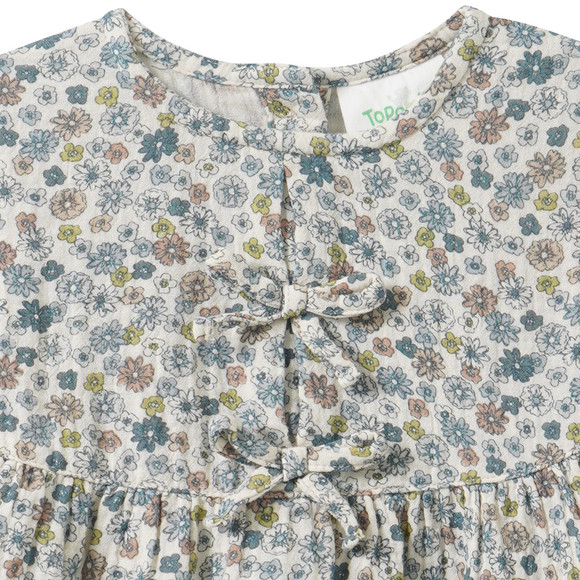 Topomini Pure Collection Baby Musselin-Kleid im Millefleur-Design