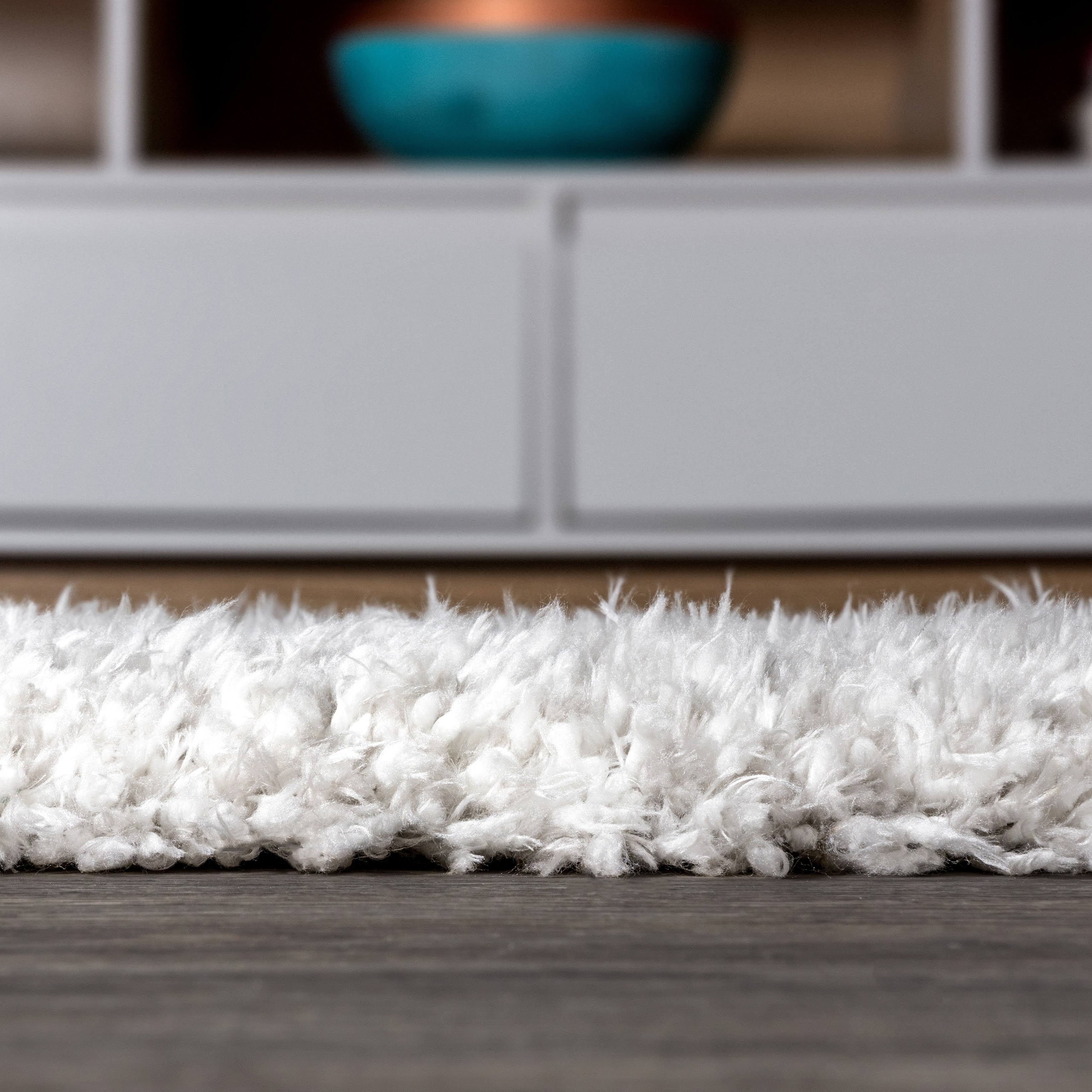 Jonathan Y Lighting Ala102-28 Alaska Shag 2-1/4& x 8& Shag Polyester Solid Runner, Gray
