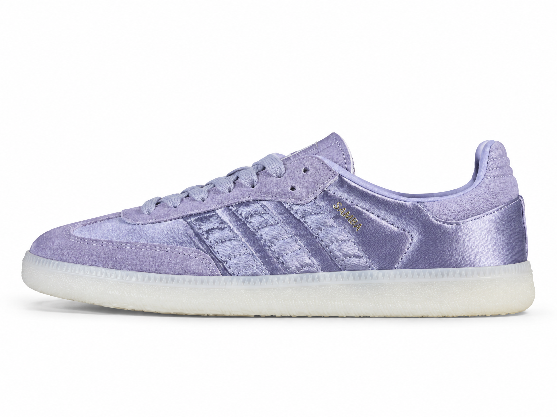 Adidas Samba Clover Casual Board Shoes White/Purple HQ5159