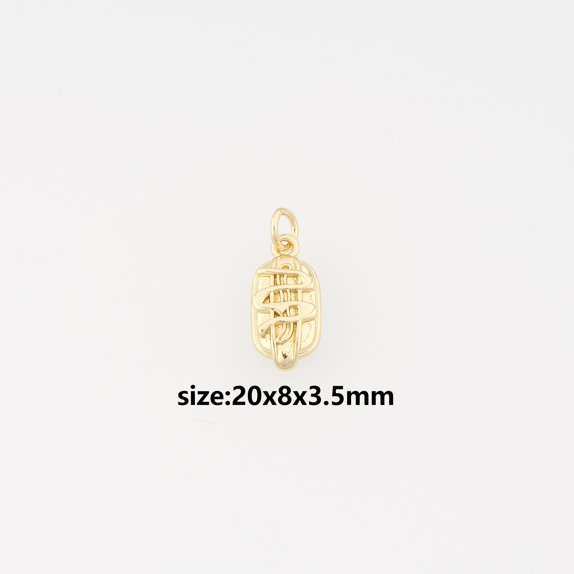 18K Gold Filled Hot Dog Pendant,Hot Dog Charm Earrings Necklace for DIY Jewelry Making Supply