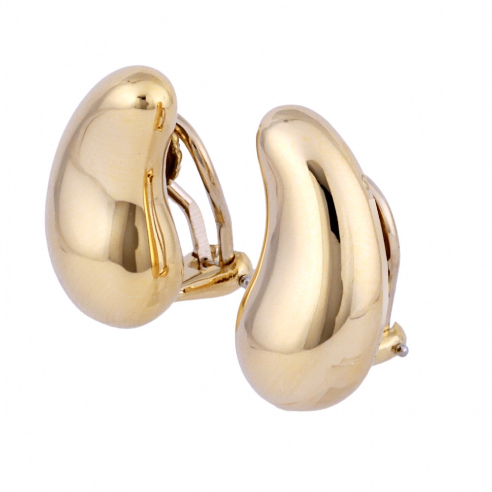 Tiffany & Co. Elsa Peretti Teardrop Earrings 18K Yellow Gold