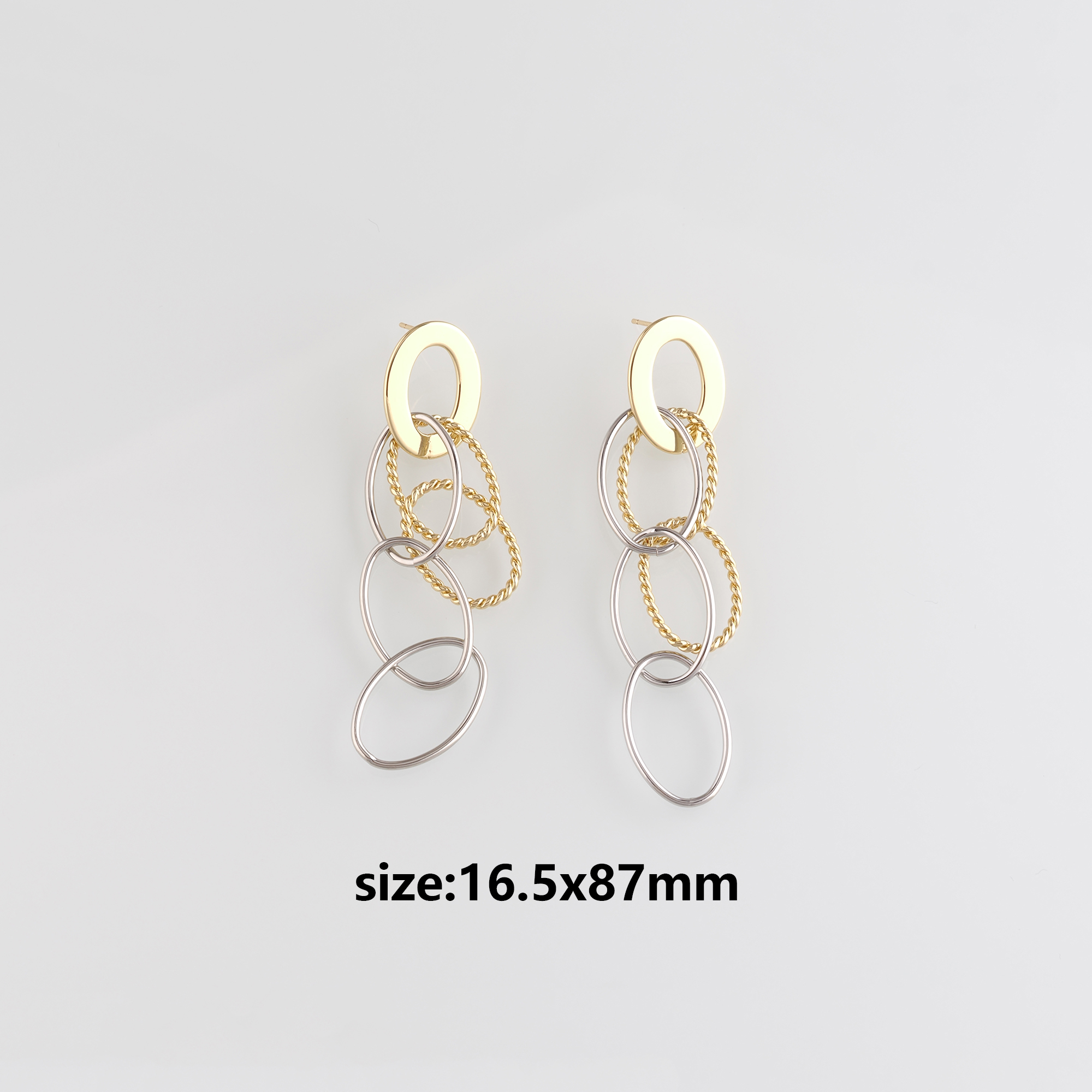 18K Gold Filled Oval Stud Earrings,Dangle Earring,Oval Earrings,Minimalist Earring,Gift for Wife