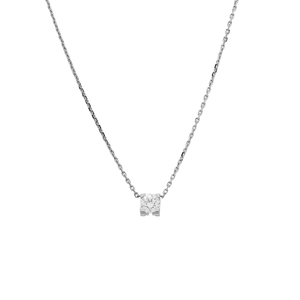 Cartier C Do Necklace 18K White Gold Diamond N7405500