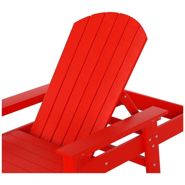Polytrends Altura Poly EcoFriendly All Weather Reclining Chaise Lounge with Arms