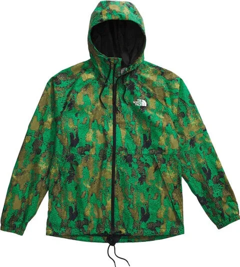 The North Face Antora Novelty NF0A7QF3SHO Rain Jacket Mens Green Full Zip CLO334 (Regular,L)