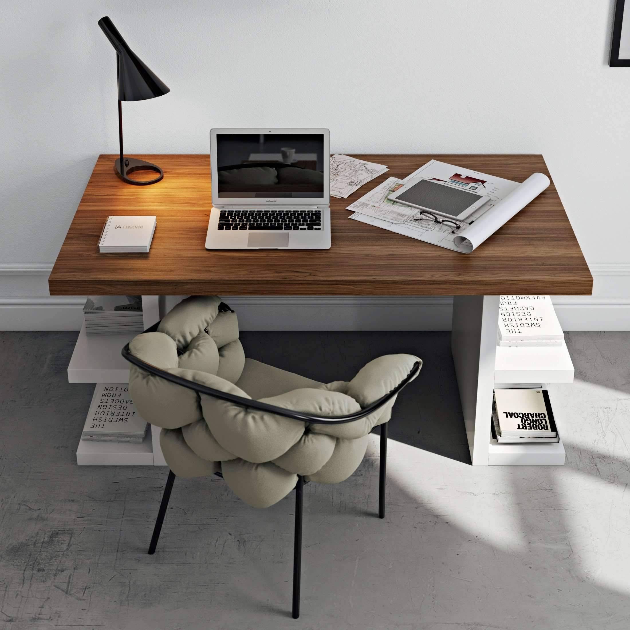 Multi 71 inch Table Top w/ Storage Legs, White