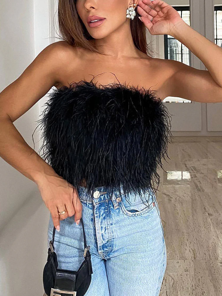 Feather Crop TopClistos