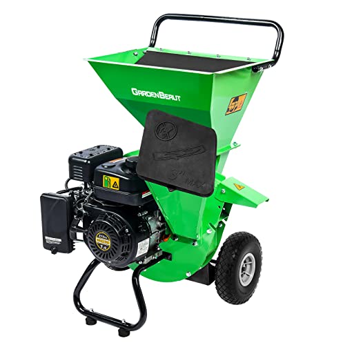 3 in 1 Wood Chipper Shredder Mulcher MF30, 7HP 212cc Heavy Duty Gas Powered, Max 3