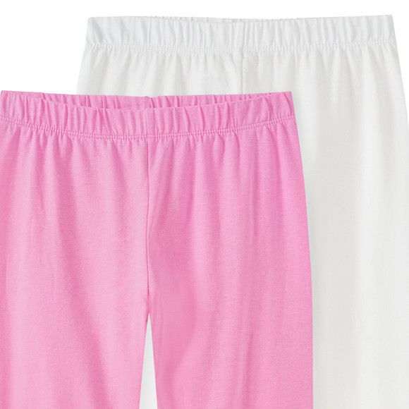 Famy 2 Mädchen Capri-Leggings im Basic-Look