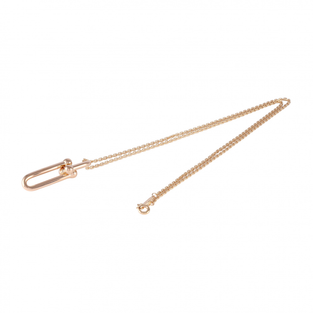 Tiffany & Co. Hardware Link Necklace 18K Rose Gold 63982253