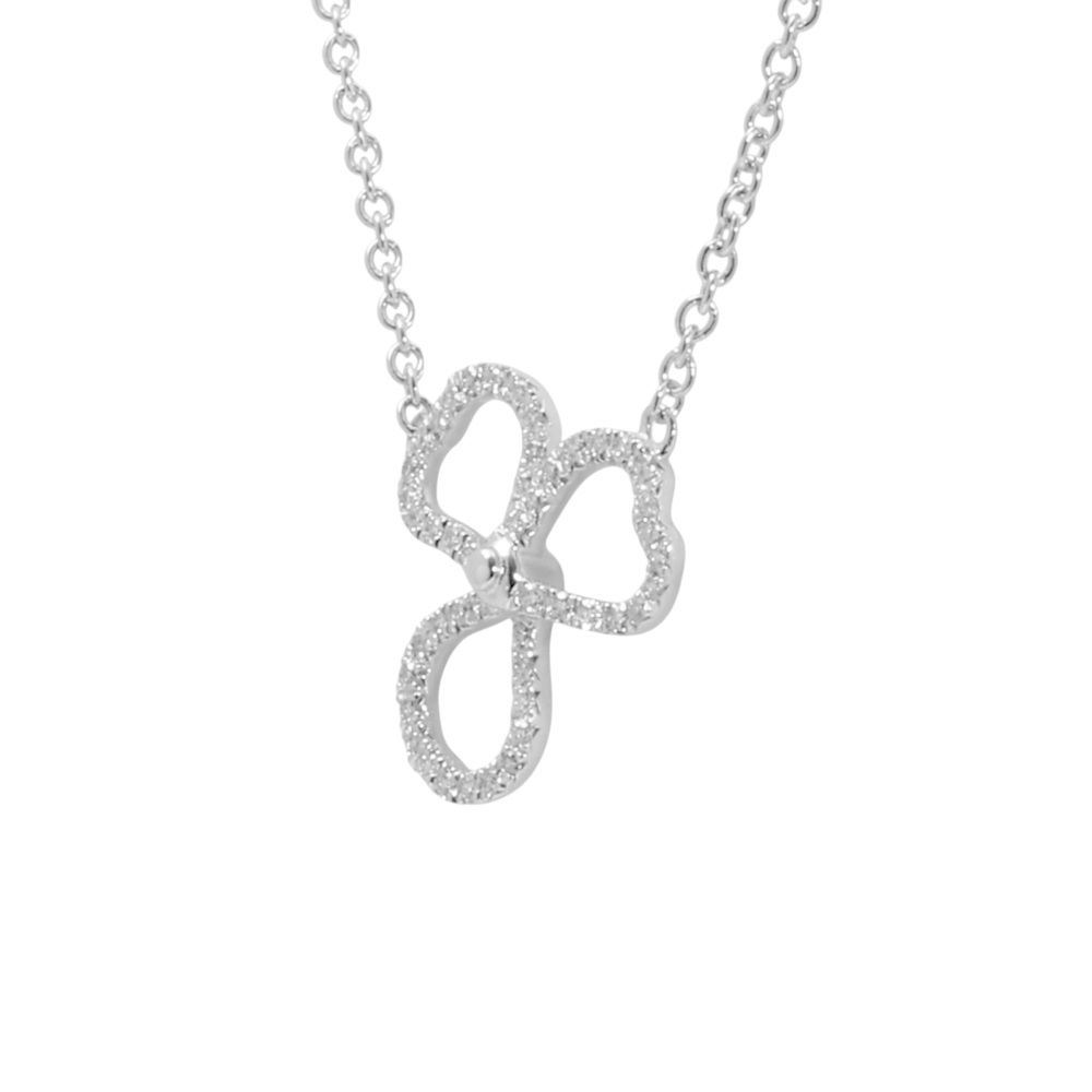 Tiffany & Co. Paper Flowers Diamond Open Flower Necklace Platinum 61626476