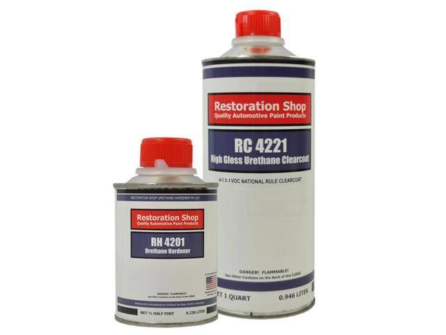 Viper Blue Pearl Quart Kit Low VOC Urethane Basecoat Car Auto Body Paint Kit
