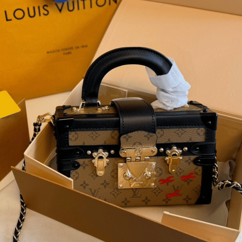 Louis Vuitton Petite Malle Monogram Reverse 7.9 Inches