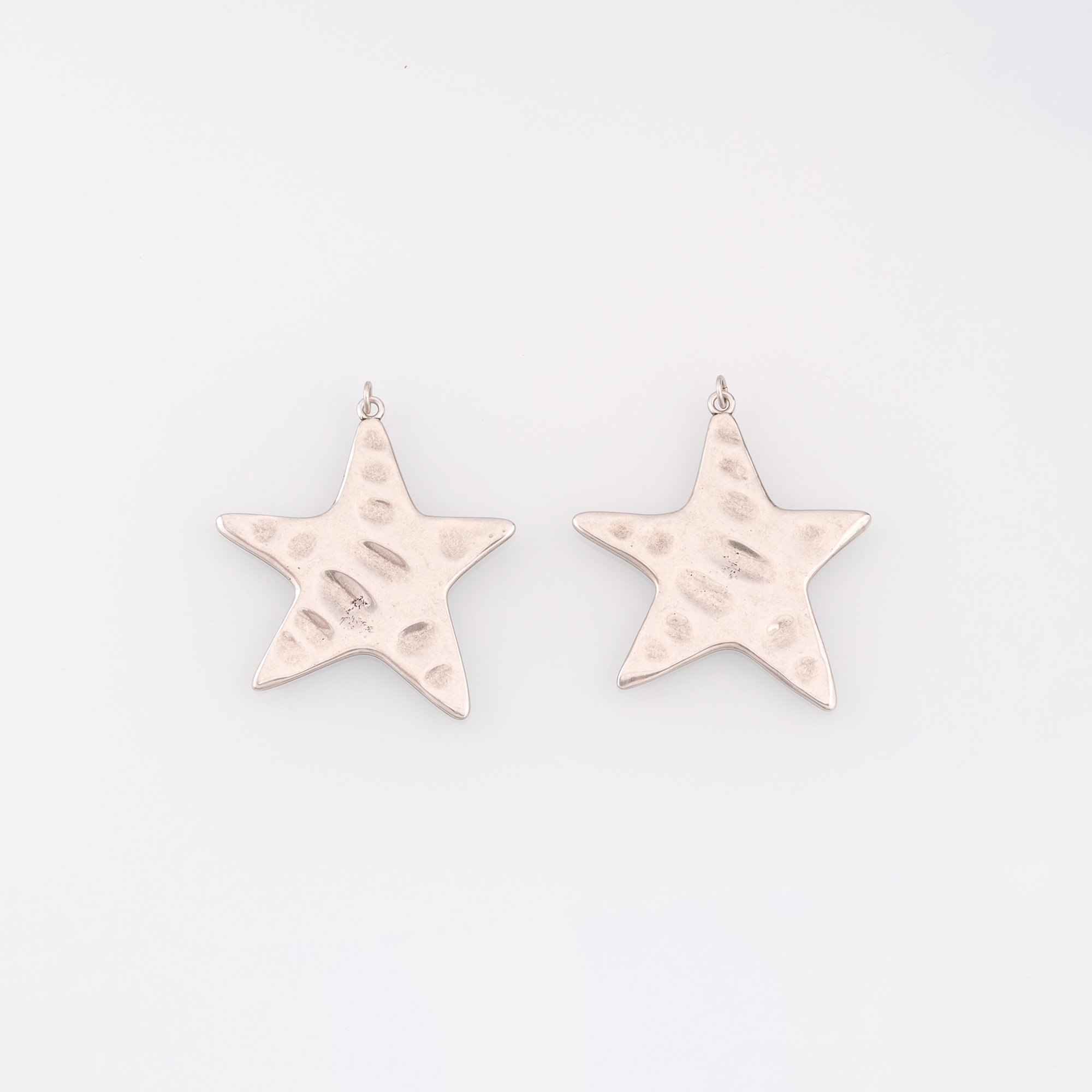 18K Gold Filled Silver Star Pendant,Celestial Charm Earrings Necklace for DIY Jewelry Making Supply
