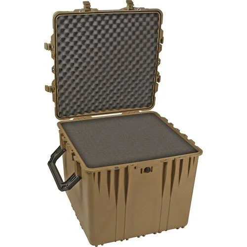 Pelican 0370 Cube Case, No Foam Desert Tan
