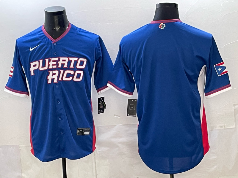 Men's Puerto Rico Baseball Royal 2026 World Baseball Classic Stadium Jersey