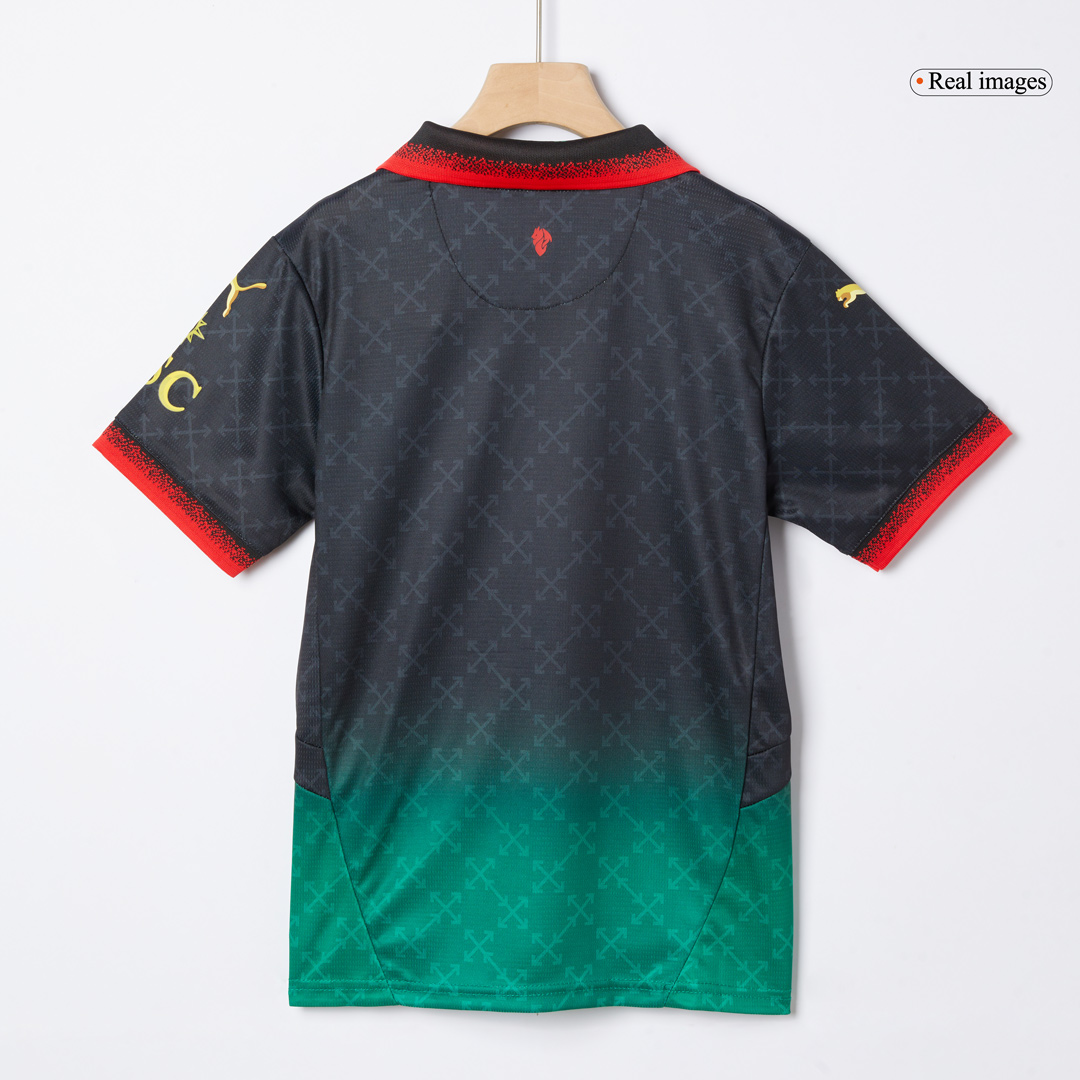 AC Milan Fourth Away Kids Soccer Jerseys Kit
