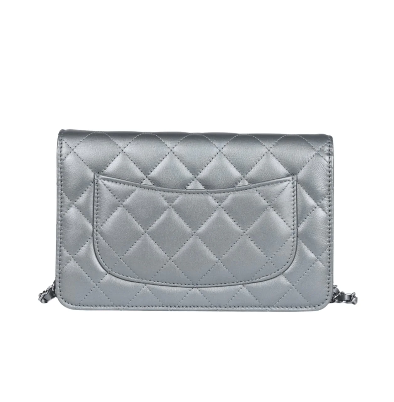 Chanel Bag | Classic Silver Metallic