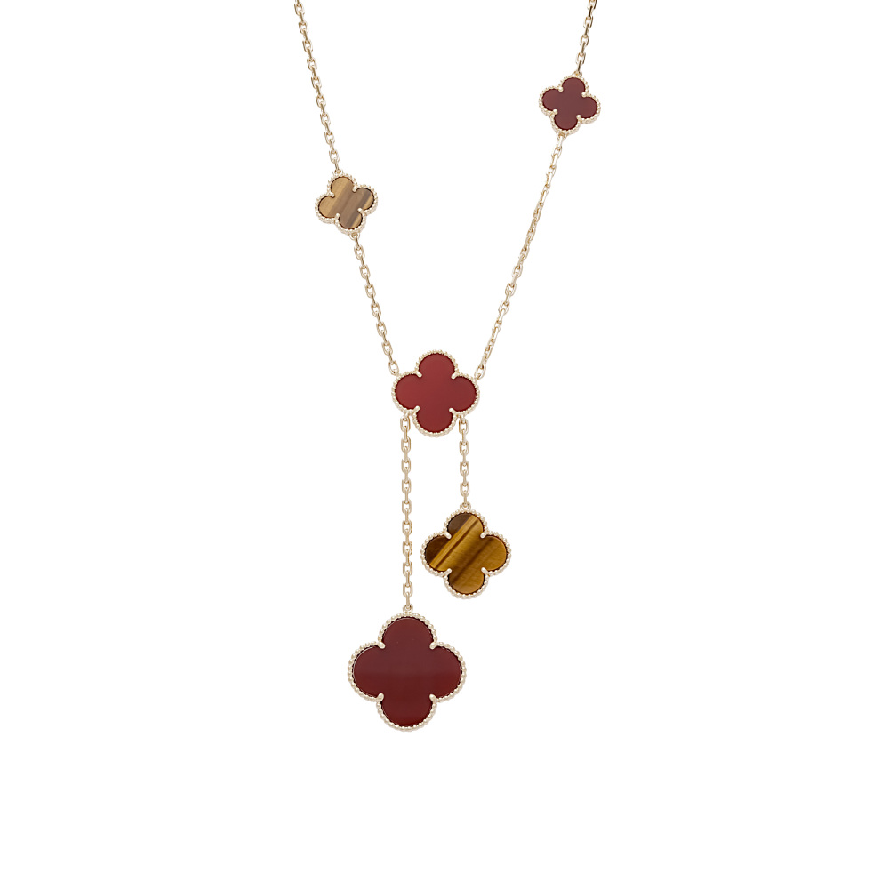 Van Cleef & Arpels Magic Alhambra 6 Motifs Necklace 18K Yellow Gold VCARN5JP00
