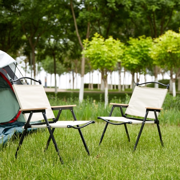 Chichoice Camping Folding Chair for Patio,Portable Lawn Chairs for Outdoor (Set of 1 / Set of 2)