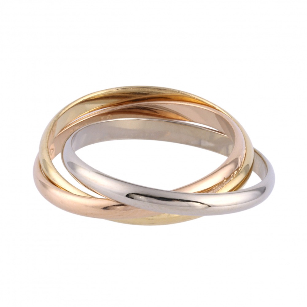 Cartier Trinity Ring Tri-Gold B401380000
