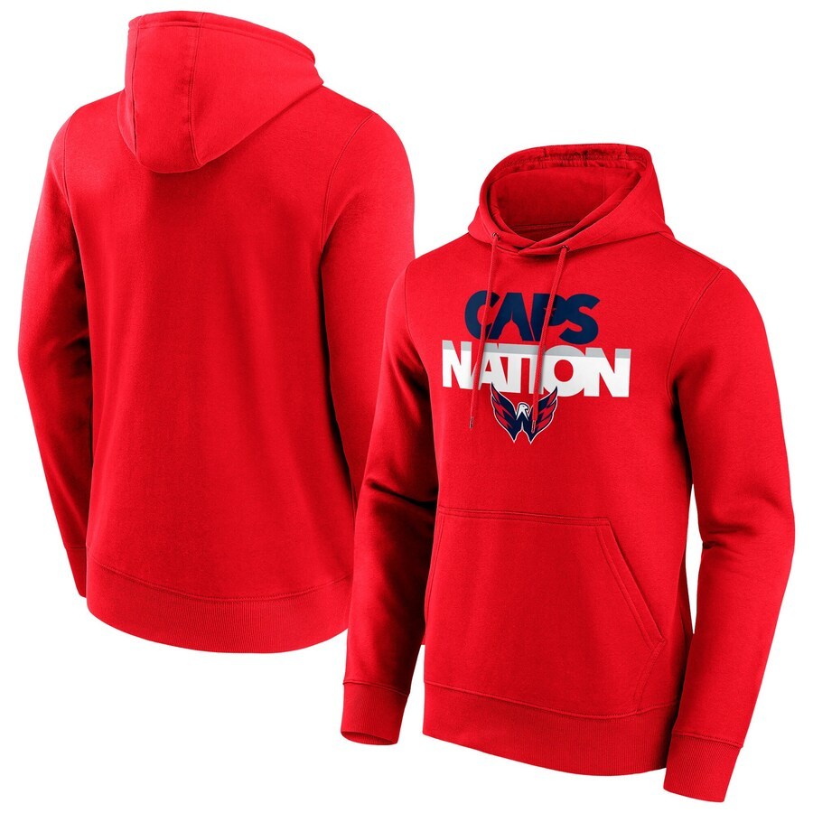 Men's Washington Capitals Fanatics Branded Hometown Graphic Hoodie - Red