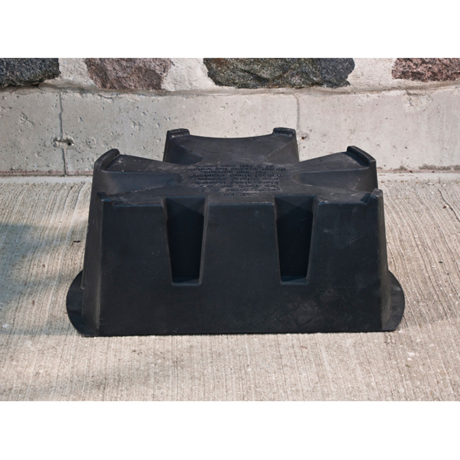 RTS Home Accents Flat Back Rain Barrel Stand, Black Color