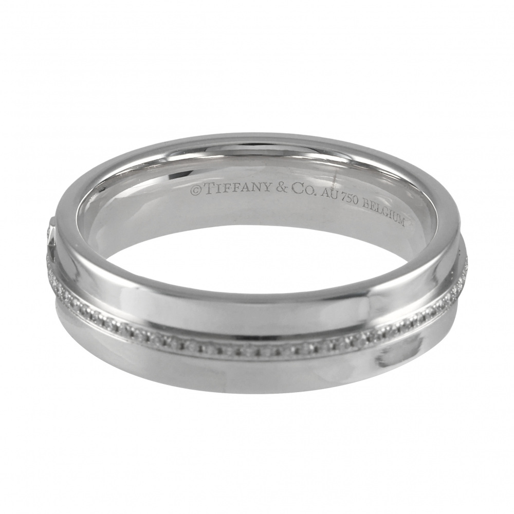 Tiffany & Co. Tiffany T Narrow Ring 18K White Gold Diamond 60151252