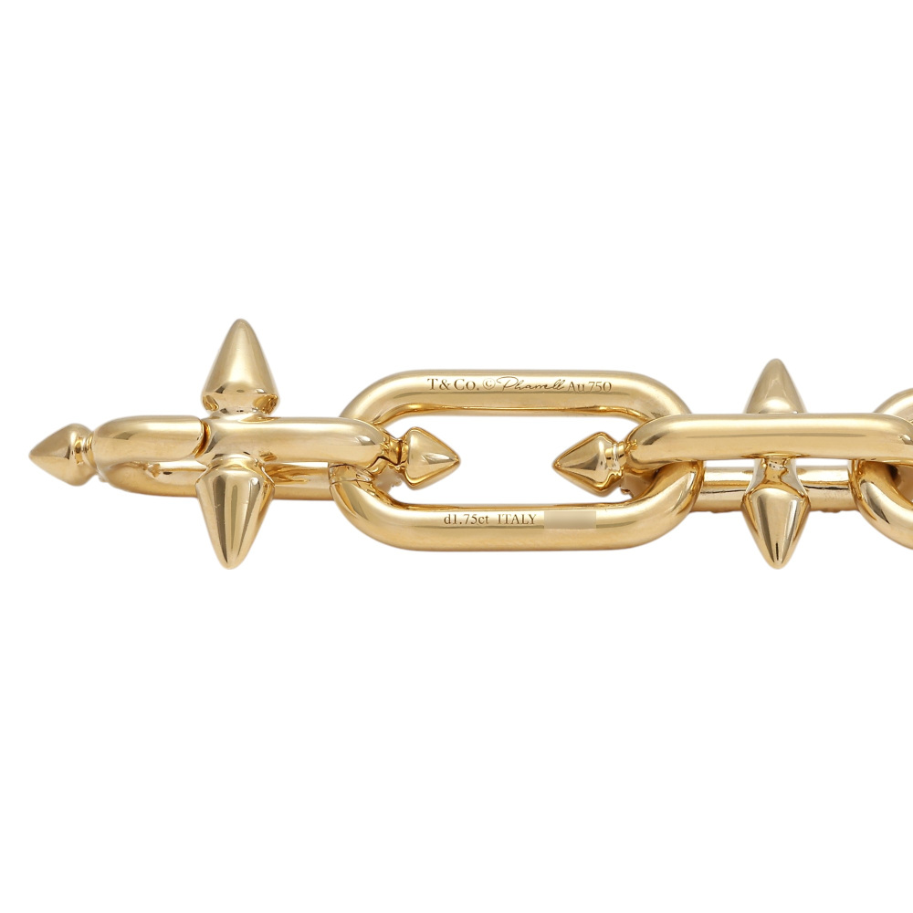 Tiffany & Co. Hardware Link Bracelet By Pharrell Williams Collection 18K Yellow Gold Diamond 73469953