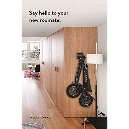 Folding Electric Adult Scooter – Electric Bicycle – Bluetooth Speaker – Stylish and Stable – Leather Seat – Lightweight – Excellent Range