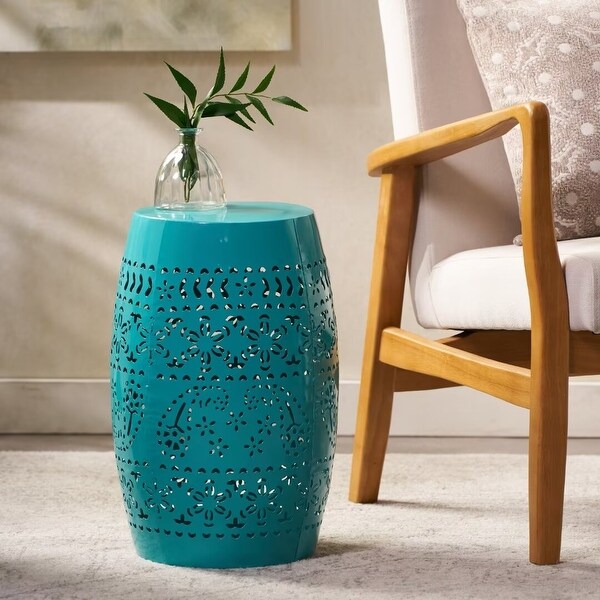 Modern desing lace cut side table,for garden and patio