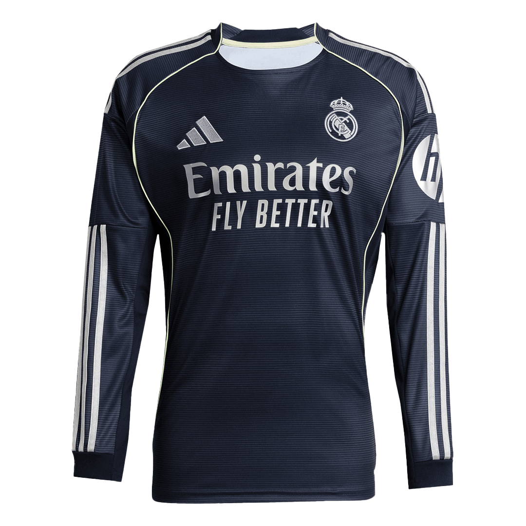 Real Madrid Away Long Sleeve Jersey 2025/26