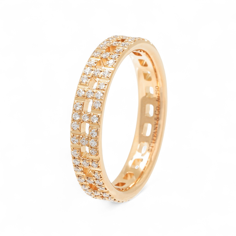 Tiffany & Co. Tiffany T Ring 18K Rose Gold Diamond 67456394