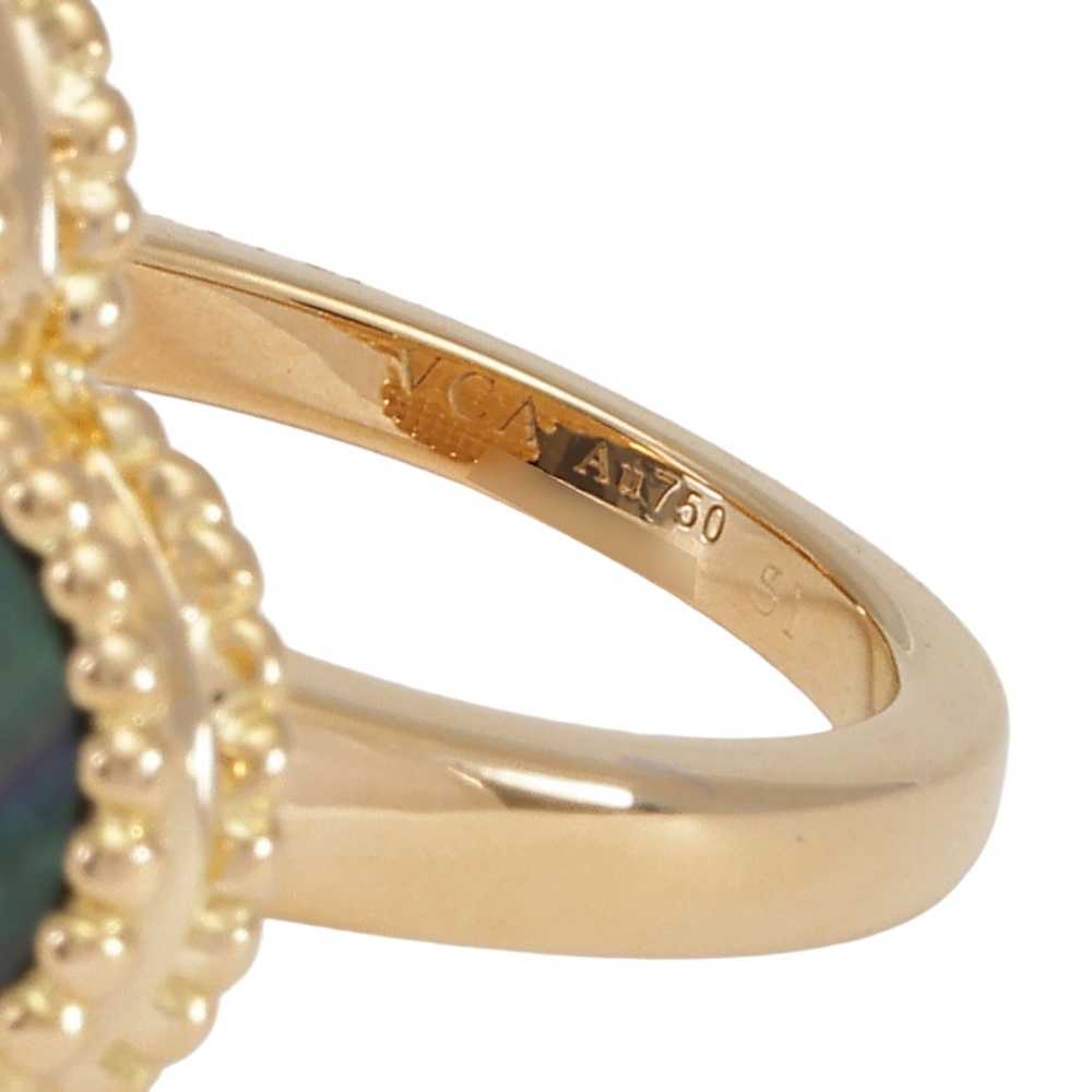 Van Cleef & Arpels Magic Alhambra Ring 18K Yellow Gold Mother of Pearl
