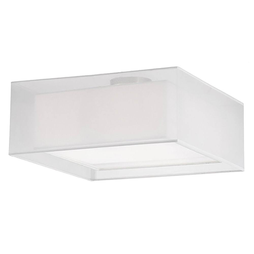 Kuzco Lighting 52323W Semi Flush Mount Light, Brushed Nickel